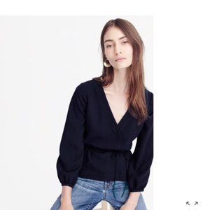 J. Crew wrap front blouse